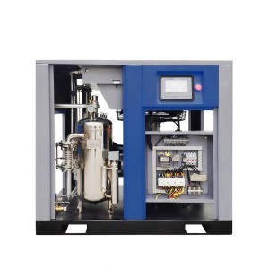 Low Maintenance Quiet Operation Water-injected 10hp-100hp 8bar 10bar Oil-free Screw Compressor