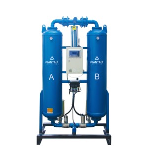 High Quality 3.8m3/Min Energy-Saving Twin Tower Heatless Compressed Air Adsorption Dryer For Industrial Air Compressor