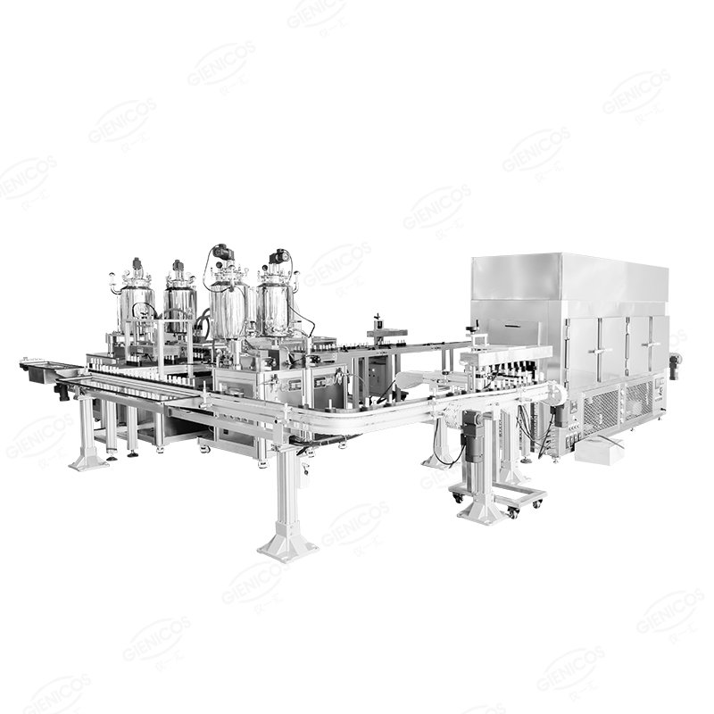 Chinese wholesale Lipgloss Labeling Machine - Automatic Lip Balm Filling Cooling Machine Production Line – GIENI