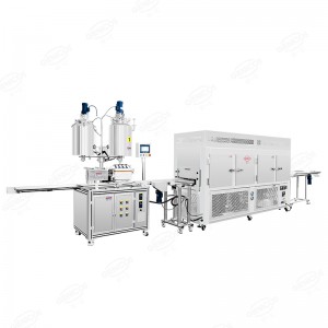 Face Eyeshadow Pan Cosmetic Filling Machine Production Line
