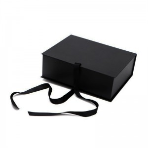 Bookshape Shopping Black Garment Box