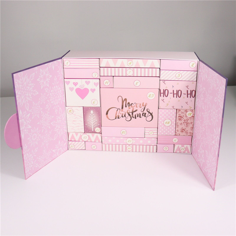 25Days Pink Christmas Calendar Gift Box