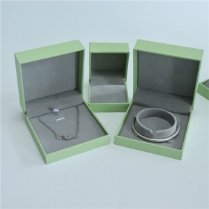 Green Leather Jewelry Box Supplies Set