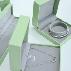 Green Leather Jewelry Box Supplies Set