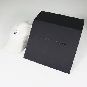 Καπέλο μαύρο χαρτί δώρου Κουτί τραπεζίου