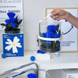 Pakiranje kutija za cvijeće s PVC prijenosnom ručkom