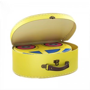 Semi-circular cardboard baby suitcase