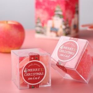 kotak hadiah gula-gula merah jambu