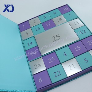 Trblietavá krabička na módny adventný kalendár