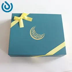 Caixa de regalo de chocolate en forma de libro con lazo