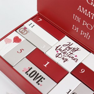 Kutija za Valentinovo Adventski kalendar Praznik