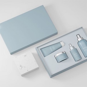 Luxury Skincare kit packaging with inner