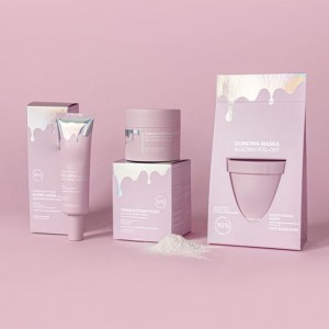 Skincare cosmetics folding paper packaging