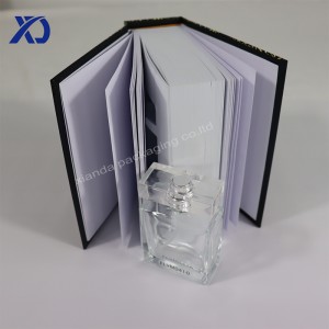 Caixa de papel para embalaxe de libros de perfumes