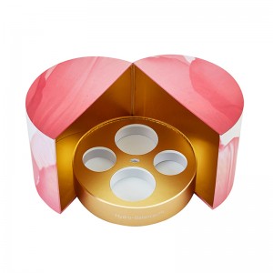 Round shape cosmetic set box