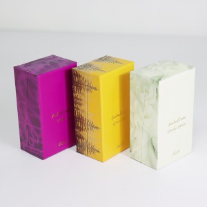 Прилагођене боје кутије за парфеме приказују блистер