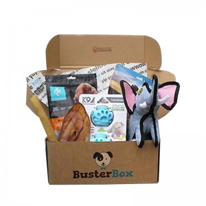 Caixa de envases de cartón ondulado para mascotas