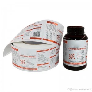 Paper vial label for steroid medicine