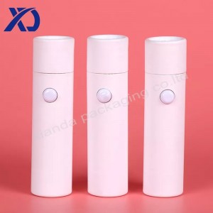 Custom round tube child resistant vape packaging
