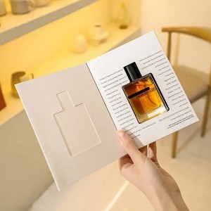 Book shape fragrance bottle box