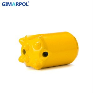 Europe style for Impact Drill Bits - 7 11 12 degree forging ore mining 38mm alloy tips tapered button drill bit – Gimarpol