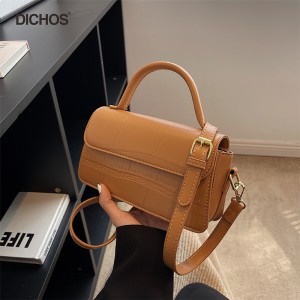 2022 new versatile shoulder bag with stone texture PU leather