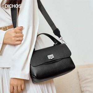 Women’s leather one shoulder messenger bag