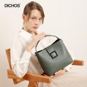 Chinese wholesale Ladies Handbags - Leather shoulder crossbody bucket bag – Ginzeal