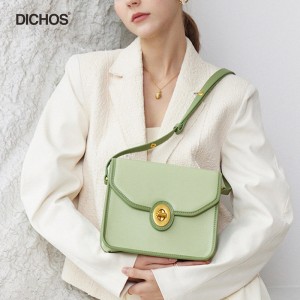 Green women’s one shoulder messenger bag