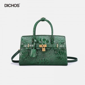 Women’s large capacity crocodile pattern handbag
