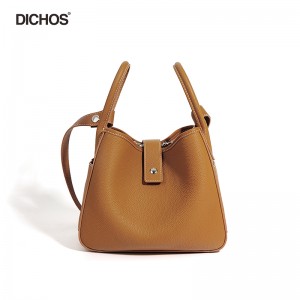 Leather bucket bag Women’s cross body handbag