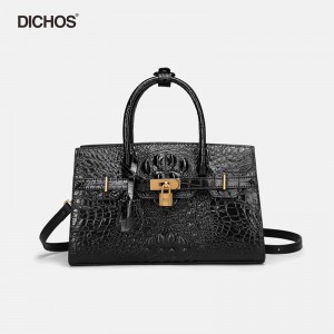 Women’s large capacity crocodile pattern handbag