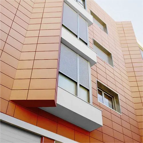 Terracotta panel curtain wall system