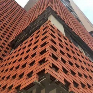Terracotta panel curtain wall system