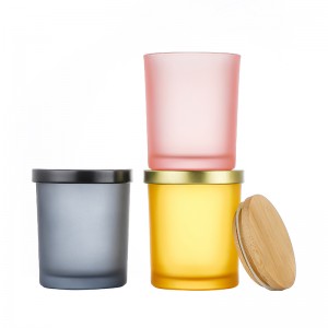 Leading Manufacturer for Luxury Empty Candle Jars Wholesale - 8 oz candle jars with lids wholesale Cui Can Glass