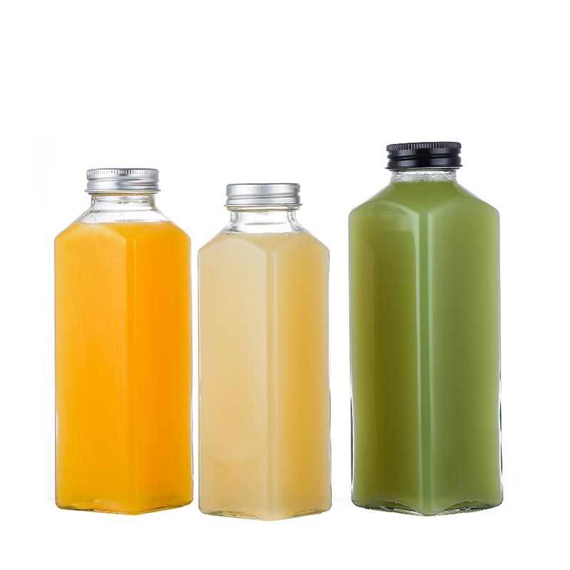 square shape cold pressed juice bottles wholesale