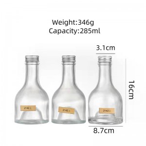 wholesale round shape fruit wine bottle