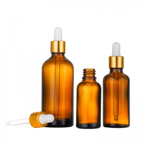 Amber essential oil glass bottles wholesale