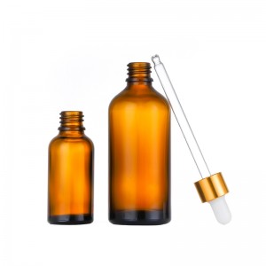 Amber essential oil glass bottles wholesale