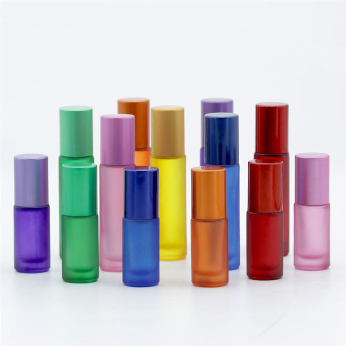 Refillable Colorful Glass Essential Oil Roller Bottle Featured Image