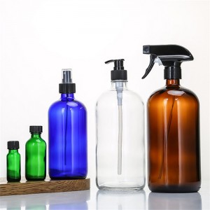 Multi-capacity Amber Glass Spray Bottles