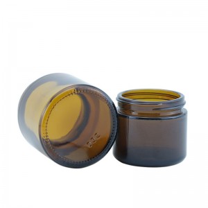 60 ml 100 ml 200 ml Amber Glass Cream Jar With Lids
