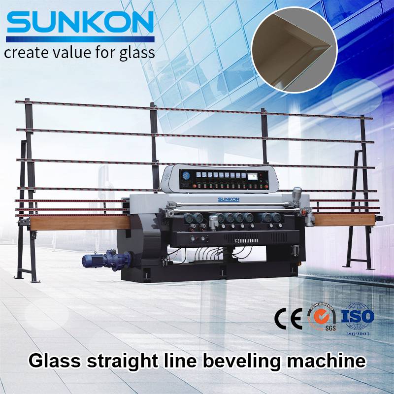 OEM/ODM Manufacturer Beveled Round Mirror - CGX261P  Glass Straight Line Beveling Machine with PLC Control – SUNKON