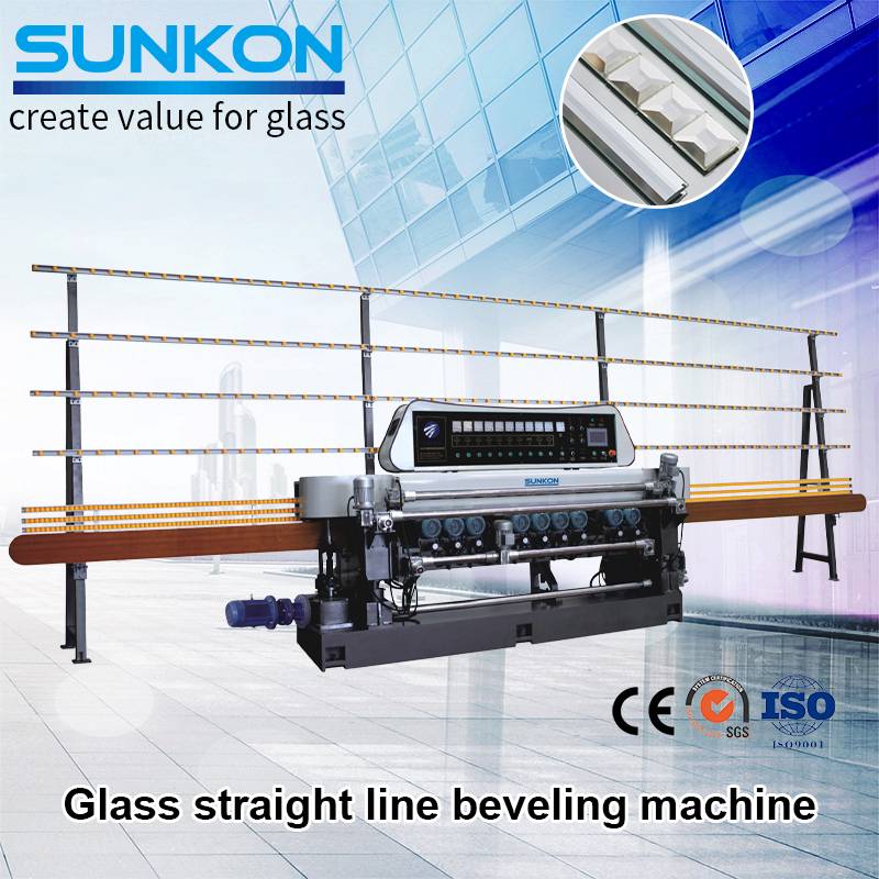 OEM Customized 36 Round Beveled Mirror - CGX371SJ Glass Straight Line Beveling Machine With Lifting Function – SUNKON