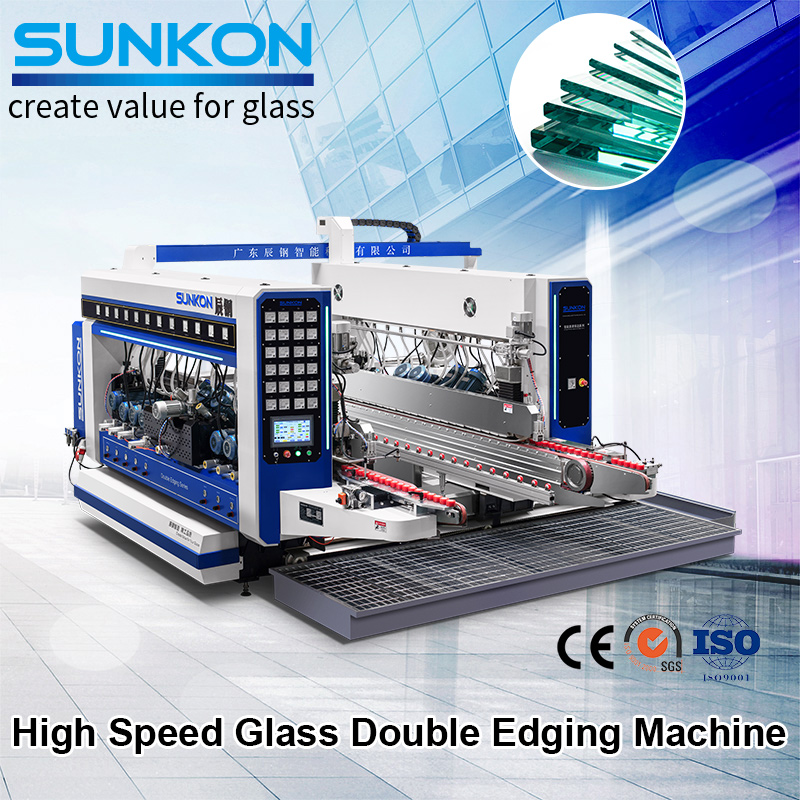 Factory selling Glass Door Double Edging Machine - CGSZ2242 High Speed Glass Double Edging Machine – SUNKON