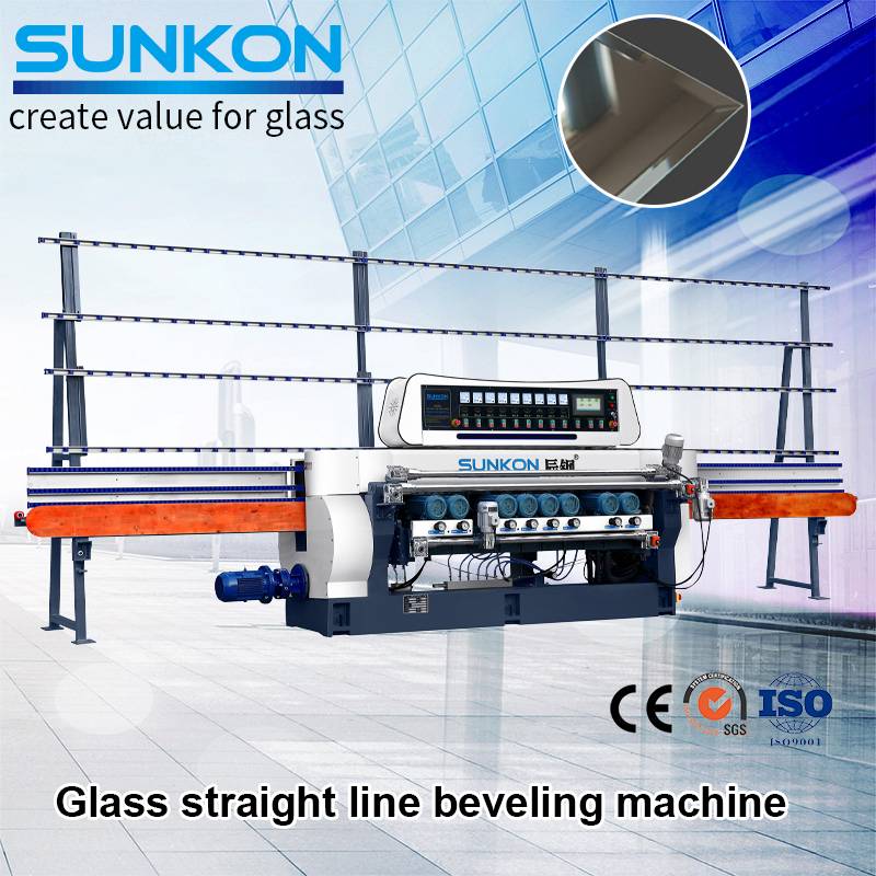 Ordinary Discount Glass Single Arm Shape Beveling Machin - CGX261P  Glass Straight Line Beveling Machine with PLC Control – SUNKON