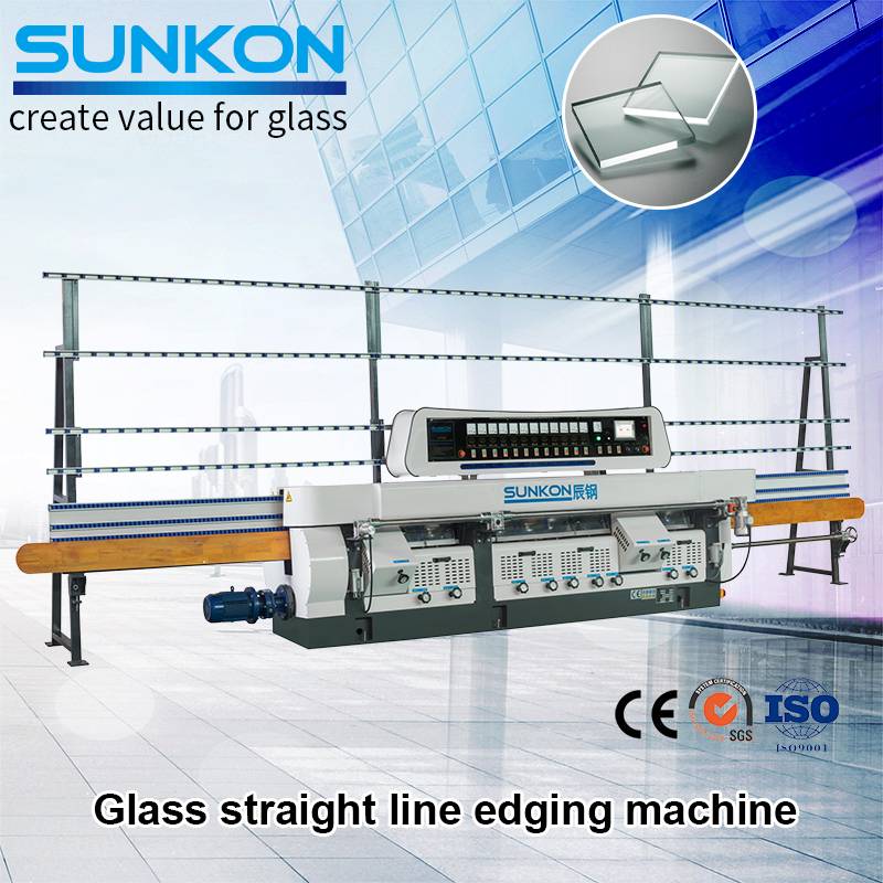 Low price for Straight Line Glass Beveling Machin - CGZ12325 Glass straight line edging machine with PLC – SUNKON