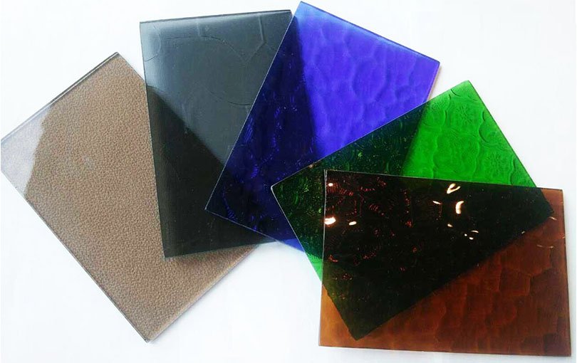 Patterned glass, textured glass, figured glass