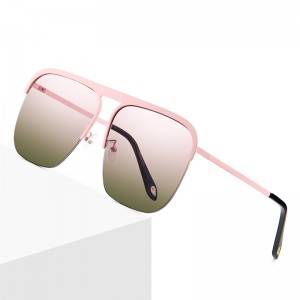 Fashion Oversized Gradient Sunglasses Driving Square Sunglasses Vintage Brand Design
