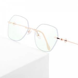 2021 New Arrivals Classical metal myopia glasses frame anti-blue light glasses